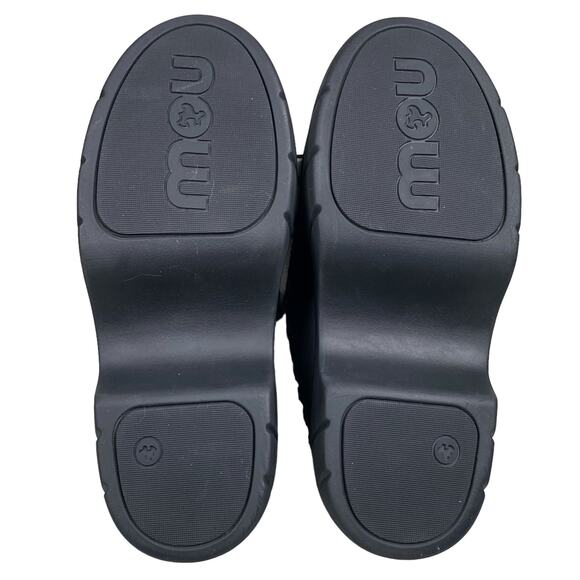 COPY - Mou X Anthropologie Eskimo Clog Twist Black Platform Clog Size 40 US 9/9… - Picture 9 of 11